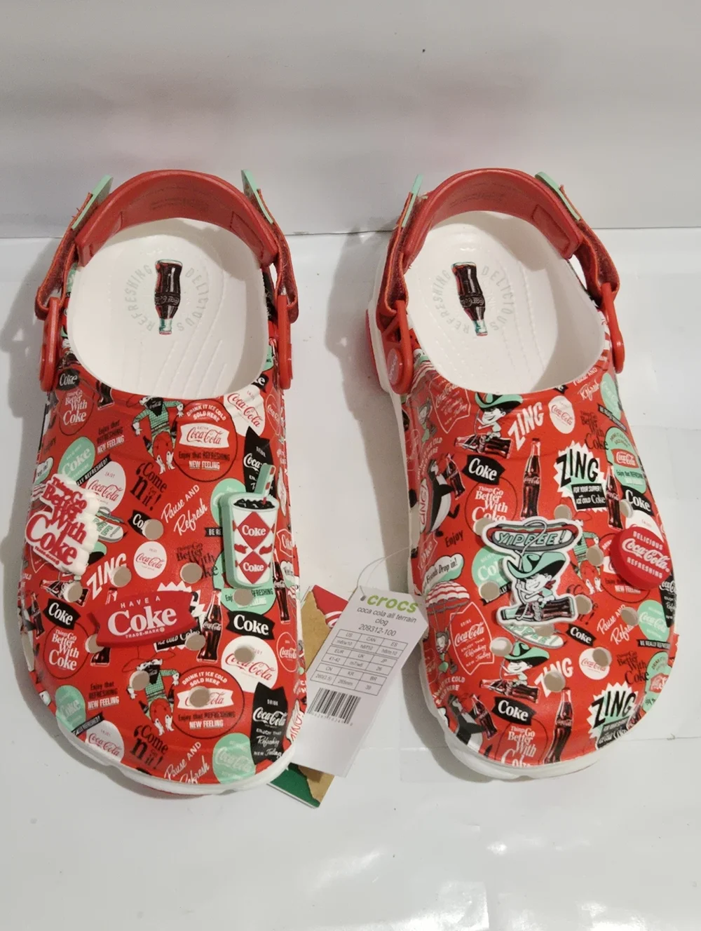 Crocs Men's Size 8/Womens Size 10‎ Limited Edition Coca-Cola With Box